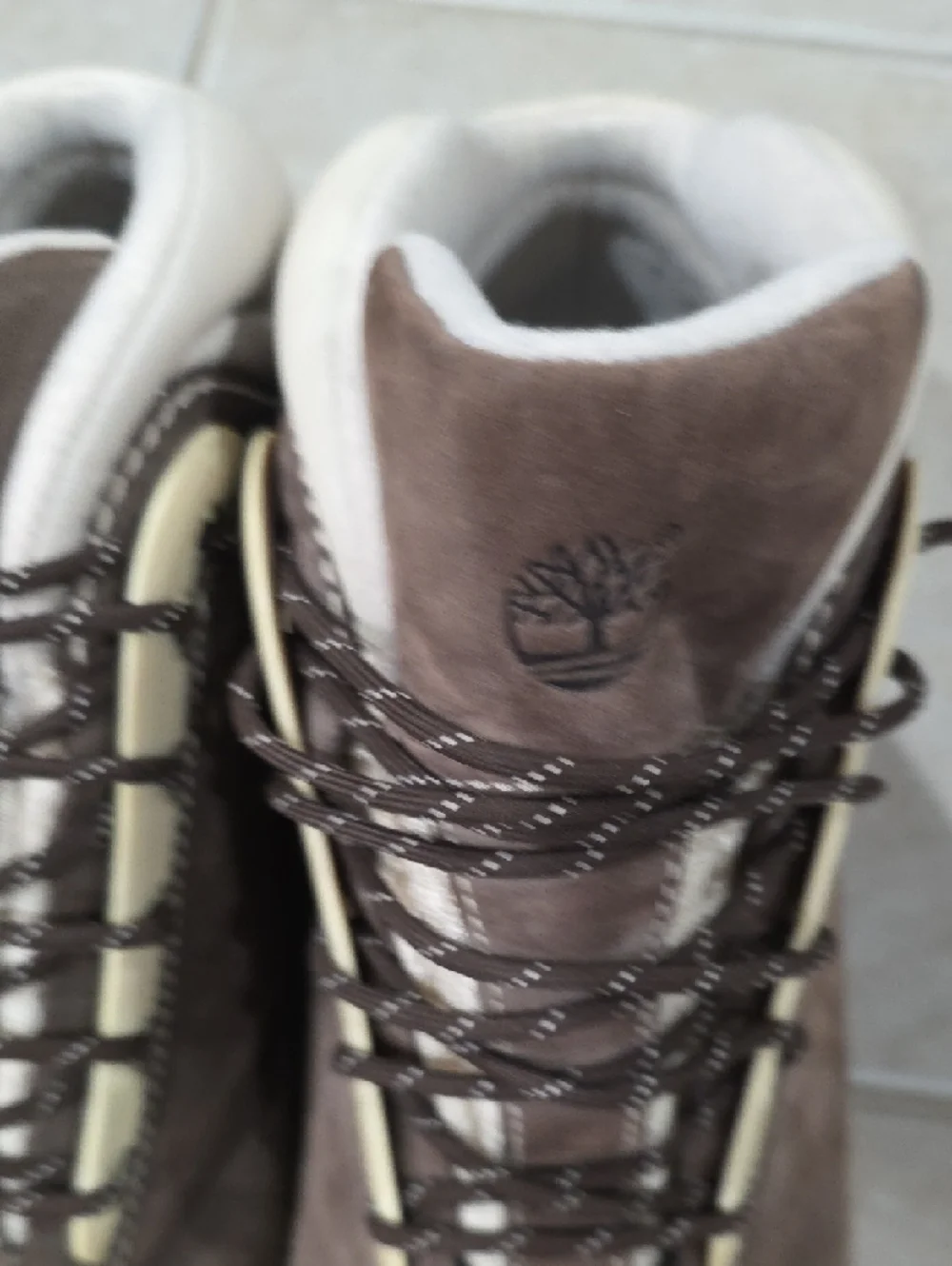 Timberland Men's Taupe Suede Lace-Up Outdoor Boots, Size 10M - Genuine leather